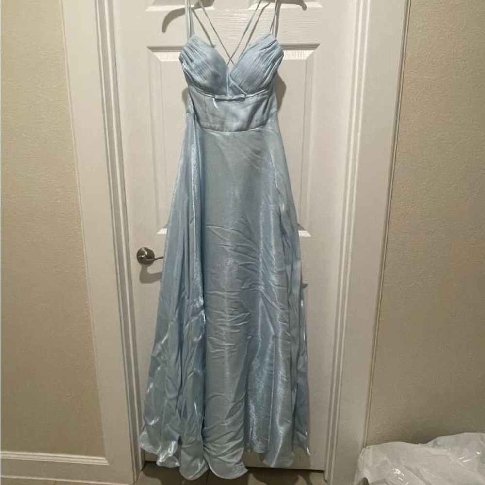 Elegant Light Blue Evening Gown